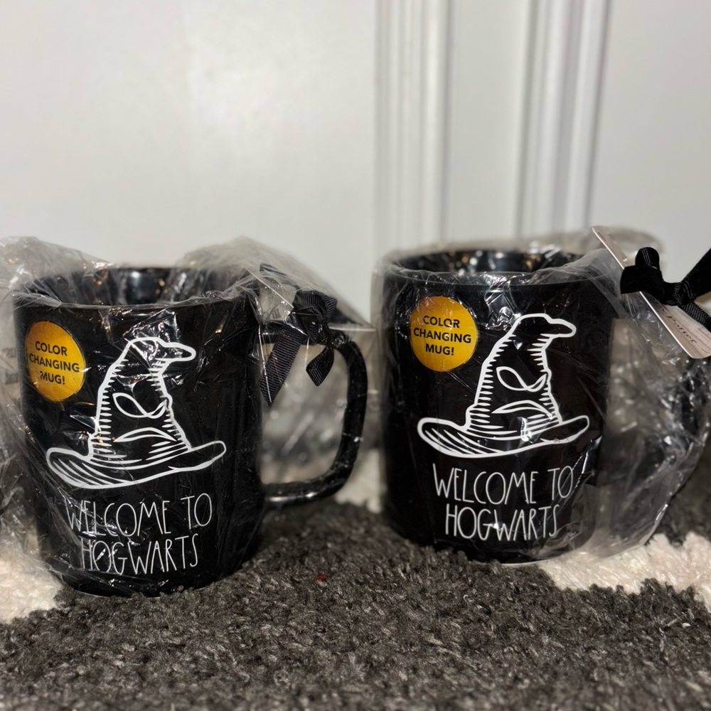 NWT! Harry Potter Hogwarts x RAE DUNN Color Changing Mugs Pair